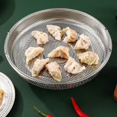 Khay Hấp Đồ Ăn Bằng Thép Không Gỉ, Xửng Hấp Gia Đình Rau Củ Nhà Bếp A4863