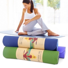 Thảm Tập Yoga 2 Lớp Dày 6MM Thảm Tập Gym, Chống Trơn Trượt Cao Cấp A0161