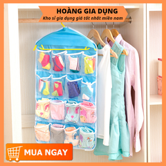 Túi Treo Đồ Thông Minh 16 Ngăn Túi Đựng Quần Áo Đồ Lót Tất Vớ Chia Ngăn Đa Năng A3643