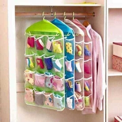 Túi Treo Đồ Thông Minh 16 Ngăn Túi Đựng Quần Áo Đồ Lót Tất Vớ Chia Ngăn Đa Năng A3643