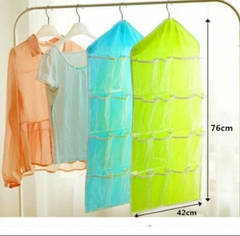 Túi Treo Đồ Thông Minh 16 Ngăn Túi Đựng Quần Áo Đồ Lót Tất Vớ Chia Ngăn Đa Năng A3643