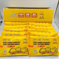 Thùng 10 Gói Khăn Giấy Ướt Con Vịt Vàng DUCKLING A5711