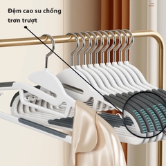 [ MÀU CAM] Móc Nhựa Treo Đồ chống Trượt Xoay 360 Độ A0711