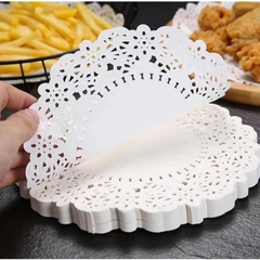 Sét 140 Tờ Giấy Nến 21.5CM Lót Thấm Dầu Ăn Lót Bánh, Giấy Nến Đục Lỗ Thấm Dầu Nỡ Nồi Chiên A4161