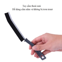 Bàn Chải Vệ Sinh Khe Hở Góc Chết Nhà Tắm Nhà Bếp, Cọ Vệ Sinh Khe Cửa Góc Rãnh A2541 - Cán Kim Loại