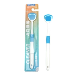 Dụng Cụ Vệ Sinh Răng Miệng Cạo Lưỡi Silicon Mềm, Đầu Bàn Chải 2 Mặt Làm Sạch Lưỡi A4841