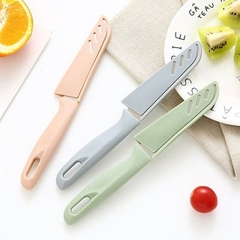 Dao Gọt Trái Cây Có Nắp Đậy An Toàn Sắc Bén Chất Liệu inox Tiện Lợi Mang Theo Du Lịch Dã Ngoại A2314