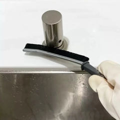 Bàn Chải Vệ Sinh Khe Hở Góc Chết Nhà Tắm Nhà Bếp, Cọ Vệ Sinh Khe Cửa Góc Rãnh A2541 - Cán Kim Loại