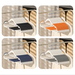 [ MÀU XANH] Móc Nhựa Treo Đồ chống Trượt Xoay 360 Độ A0711