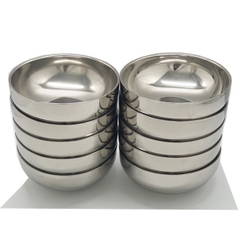 Bát Inox 2 Lớp Cách Nhiệt Chống Nóng, Bát ăn Cơm cho Trẻ em không lo rớt vỡ A4041