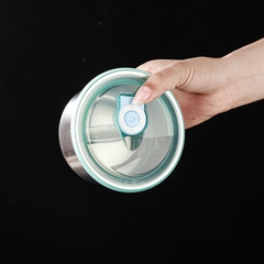 Hộp Inox Đựng Thực Phẩm Dáng Tròn Hộp Đựng Thực Phẩm Có Nắp Đậy Bảo Quản Thực Phẩm A3113