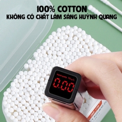 Hộp 200 Tăm Bông Ngoáy Tai 2 Đầu Vệ Sinh Tai - Đầu Nhỏ A4122