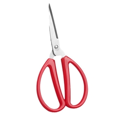 Kéo Cắt Đa Năng Cán Đỏ Trơn, Kéo Cắt Thực Phẩm Nhà Bếp Nấu Ăn A4923