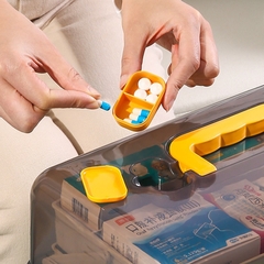 Hộp Đựng Thuốc 2 Tầng Đồ Dùng Y Tế Gia Đình 2 Tầng - Hộp Đựng Đồ Dùng Gia Đình A4361