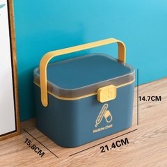 Hộp Đựng Thuốc 2 Tầng Đồ Dùng Y Tế Gia Đình 2 Tầng - Hộp Đựng Đồ Dùng Gia Đình A4361