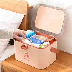 Hộp Đựng Thuốc 2 Tầng Đồ Dùng Y Tế Gia Đình 2 Tầng - Hộp Đựng Đồ Dùng Gia Đình A4361