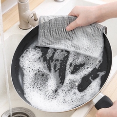 Miềng Rửa Chén Bát Lưới Bạc, Miếng Cọ Rửa Vệ Sinh Xoong Nồi, Rẻ lau nhà bếp đa năng A4842