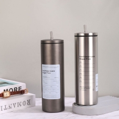 Ly giữ nhiệt Americano 600ML Bình giữ nhiệt cao cấp inox 304 A2733