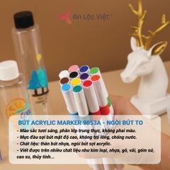 Bộ 48 Bút màu Acrylic Marker vẽ được trên Giấy ,nhựa, đá, thủy tinh A2521
