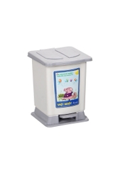 [ TRUNG ] Thùng Rác Đạp Nắp Bật Hình Chữ Nhật Nhựa Việt Nhật (VN8041) A5651