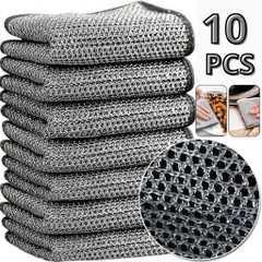 Miềng Rửa Chén Bát Lưới Bạc, Miếng Cọ Rửa Vệ Sinh Xoong Nồi, Rẻ lau nhà bếp đa năng A4842