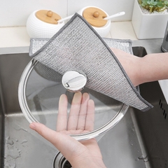 Miềng Rửa Chén Bát Lưới Bạc, Miếng Cọ Rửa Vệ Sinh Xoong Nồi, Rẻ lau nhà bếp đa năng A4842