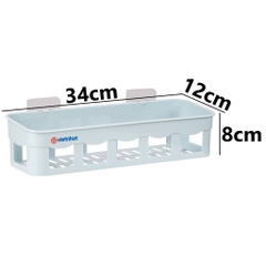 Khay Đựng Đồ Nhà Tắm Dán Tường Việt Nhật Size Đại, Kệ Nhà Tắm Phòng Bếp Dán Tường Kệ Đựng Mỹ Phẩm Gia Vị (5701) A2821