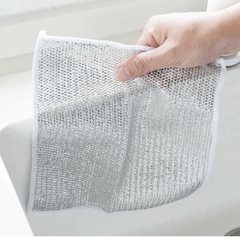 Miềng Rửa Chén Bát Lưới Bạc, Miếng Cọ Rửa Vệ Sinh Xoong Nồi, Rẻ lau nhà bếp đa năng A4842