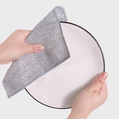 Miềng Rửa Chén Bát Lưới Bạc, Miếng Cọ Rửa Vệ Sinh Xoong Nồi, Rẻ lau nhà bếp đa năng A4842