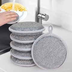 Giẻ Rửa Bát Sợi Kim Loại, Miếng Bọt Biển Cọ Rửa Xoong Nồi, Khăn Lưới Rửa Chén Dĩa A1632