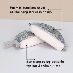 Giẻ Rửa Bát Sợi Kim Loại, Miếng Bọt Biển Cọ Rửa Xoong Nồi, Khăn Lưới Rửa Chén Dĩa A1632