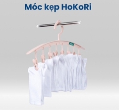 Thanh Móc 8 Kẹp Nhựa Hokori Móc Kẹp Phơi Đồ Chống Gió Thổi Bay Phơi Tất Vớ, Đồ Lót, Quần Áo Trẻ Em A3712