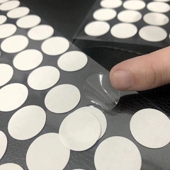 Vỉ 70 miếng Keo dán hai mặt Acrylic hình tròn keo dán hai mặt nano trong suốt dán hai mặt L0342
