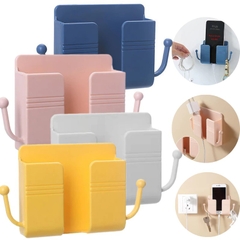 Kệ Dán Tường Đỡ Điện Thoại Sạc Pin Việt Nhật Có Móc Treo Đồ (5689) A1442