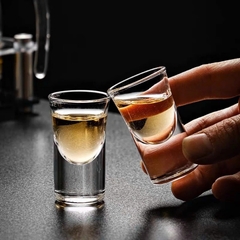 Bộ 6 Ly Thủy Tinh Uống Rượu 34ml Cao Cấp, Ly uống Rượu đế dày Wine Glass A1413