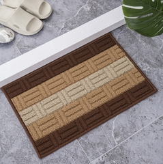 Thảm Lau Chân Kẻ Sọc Siêu Thấm Nước Chống Trượt 40x60CM A1771