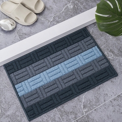 Thảm Lau Chân Kẻ Sọc Siêu Thấm Nước Chống Trượt 40x60CM A1771