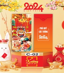 Bịch 10 Bao Lì Xì Tết Chúc Mừng Năm Mới Giáp Thìn 2024 A0331