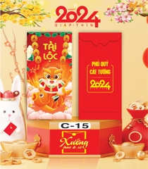 Bịch 10 Bao Lì Xì Tết Chúc Mừng Năm Mới Giáp Thìn 2024 A0331