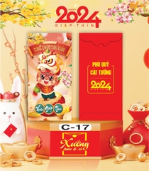 Bịch 10 Bao Lì Xì Tết Chúc Mừng Năm Mới Giáp Thìn 2024 A0331