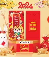Bịch 10 Bao Lì Xì Tết Chúc Mừng Năm Mới Giáp Thìn 2024 A0331