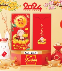 Bịch 10 Bao Lì Xì Tết Chúc Mừng Năm Mới Giáp Thìn 2024 A0331