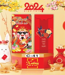 Bịch 10 Bao Lì Xì Tết Chúc Mừng Năm Mới Giáp Thìn 2024 A0331