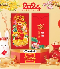 Bịch 10 Bao Lì Xì Tết Chúc Mừng Năm Mới Giáp Thìn 2024 A0331