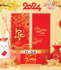 Bịch 10 Bao Lì Xì Tết Chúc Mừng Năm Mới Giáp Thìn 2024 A0331