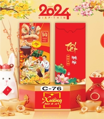 Bịch 10 Bao Lì Xì Tết Chúc Mừng Năm Mới Giáp Thìn 2024 A0331