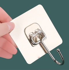[Bản Lớn] Móc Dán Tường Chịu Lực Nhà Tắm Nhà bếp Móc Thép siêu dính A2413