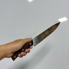 Dao Dài Nhọn Làm Bếp Cán Gỗ ASAKH 231 Thái Thịt Gọt Rau Củ Trái Cây Nhà Bếp A1422
