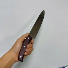 Dao Dài Nhọn Làm Bếp Cán Gỗ ASAKH 231 Thái Thịt Gọt Rau Củ Trái Cây Nhà Bếp A1422