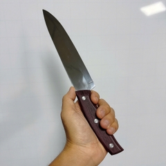 Dao Dài Nhọn Làm Bếp Cán Gỗ ASAKH 231 Thái Thịt Gọt Rau Củ Trái Cây Nhà Bếp A1422